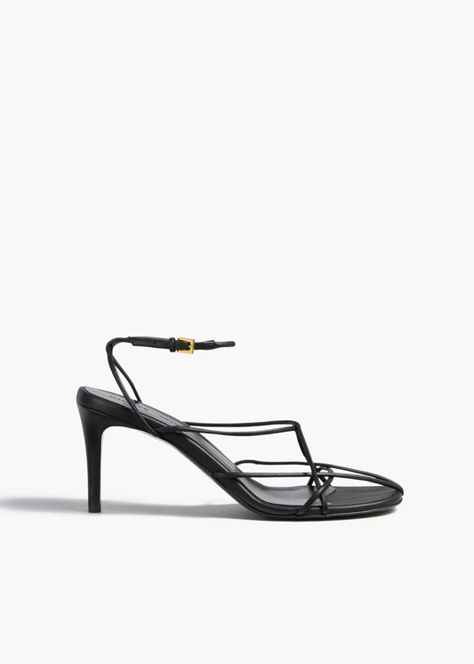 Loulou Sandal in Black Leather